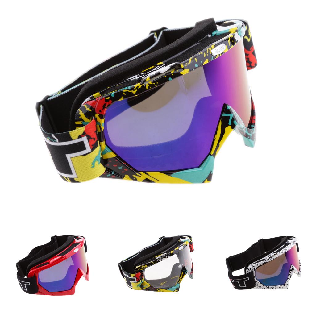 Motorcycle Motocross Windproof Anti-Fog Dustproof Goggles Colorful