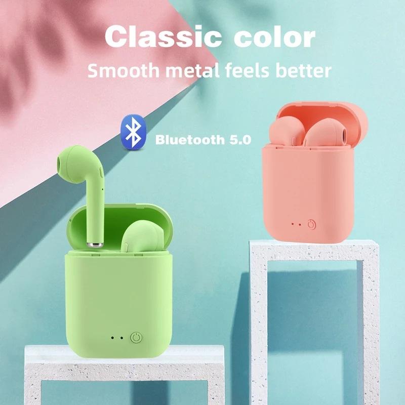 Tai nghe Bluetooth I12 Macaron Matte Sports Hai tai Không dây Tai nghe Bluetooth I12tws 5.0 Màu sắc: Một bên tai Màu đen