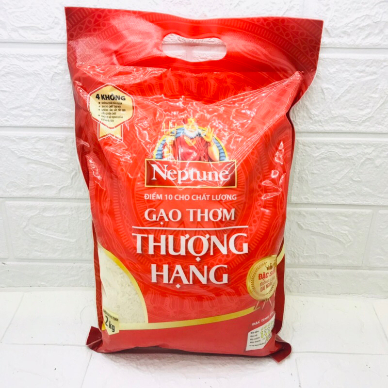 Gạo Neptune Thơm Thượng Hạng Túi 2kg