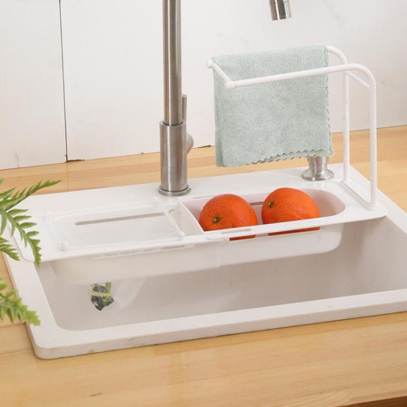 Có Thể Thu Vào Bồn Rửa Nhà Bếp 2 Tầng Có Lọc Bọt Biển Nồi Bàn Chải Áo Thoát Nước Có Giá Để Đồ Nhà Bếp Thanh Phản Chậu Rửa Bát Vật Dụng