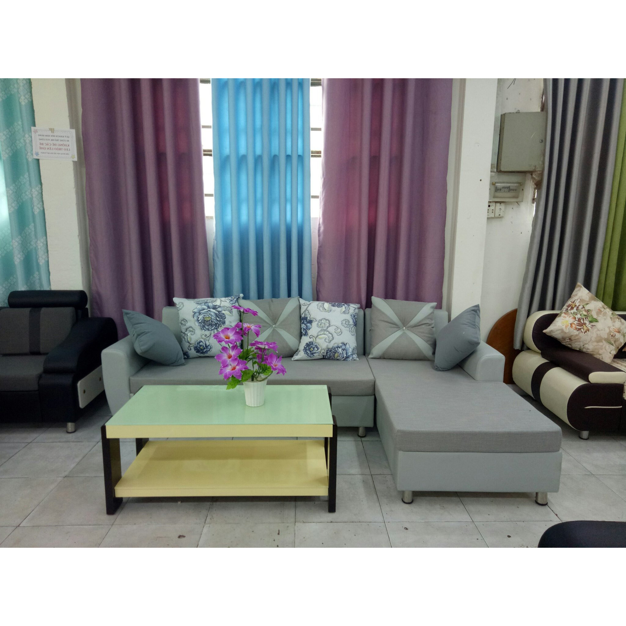 Sofa góc phòng khách đẹp, sang trọng DP-SFG105