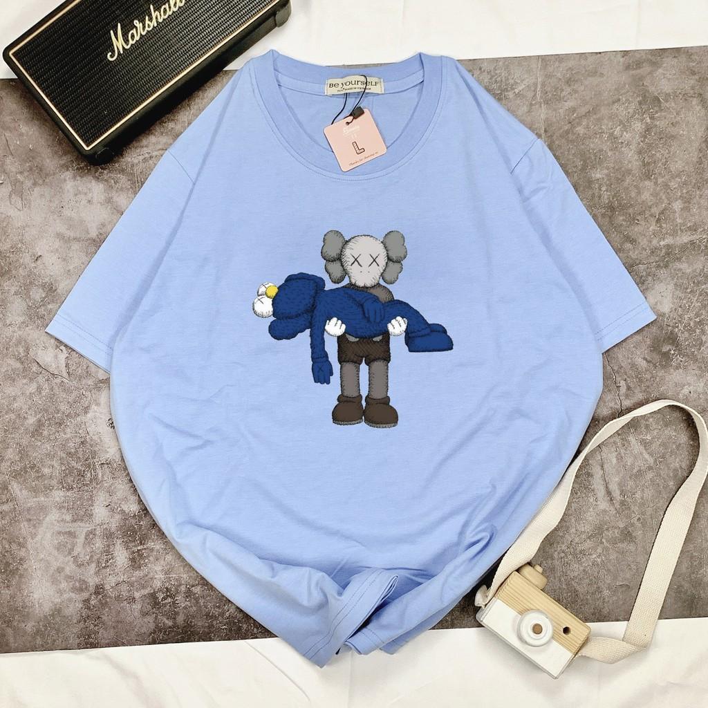 Áo thun tay ngắn Be Yourself unisex size M L XL - gấu ẵm nhau