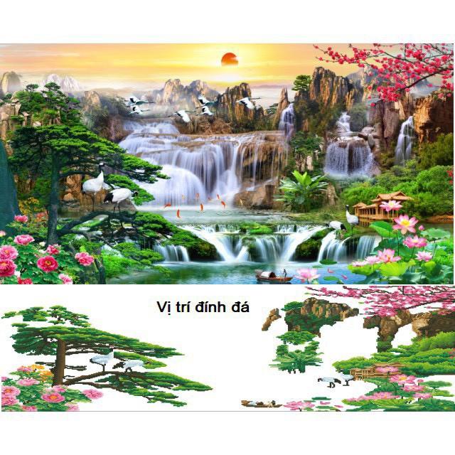 Tranh đính đá Sơn Thủy Hữu Tình LV288