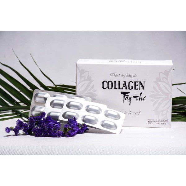 Thực Phẩm Chức Năng Hộp 20 Vỉ Viên Dưỡng Trắng Đẹp Da Colagen Tây Thi (6 Viên/Vỉ)