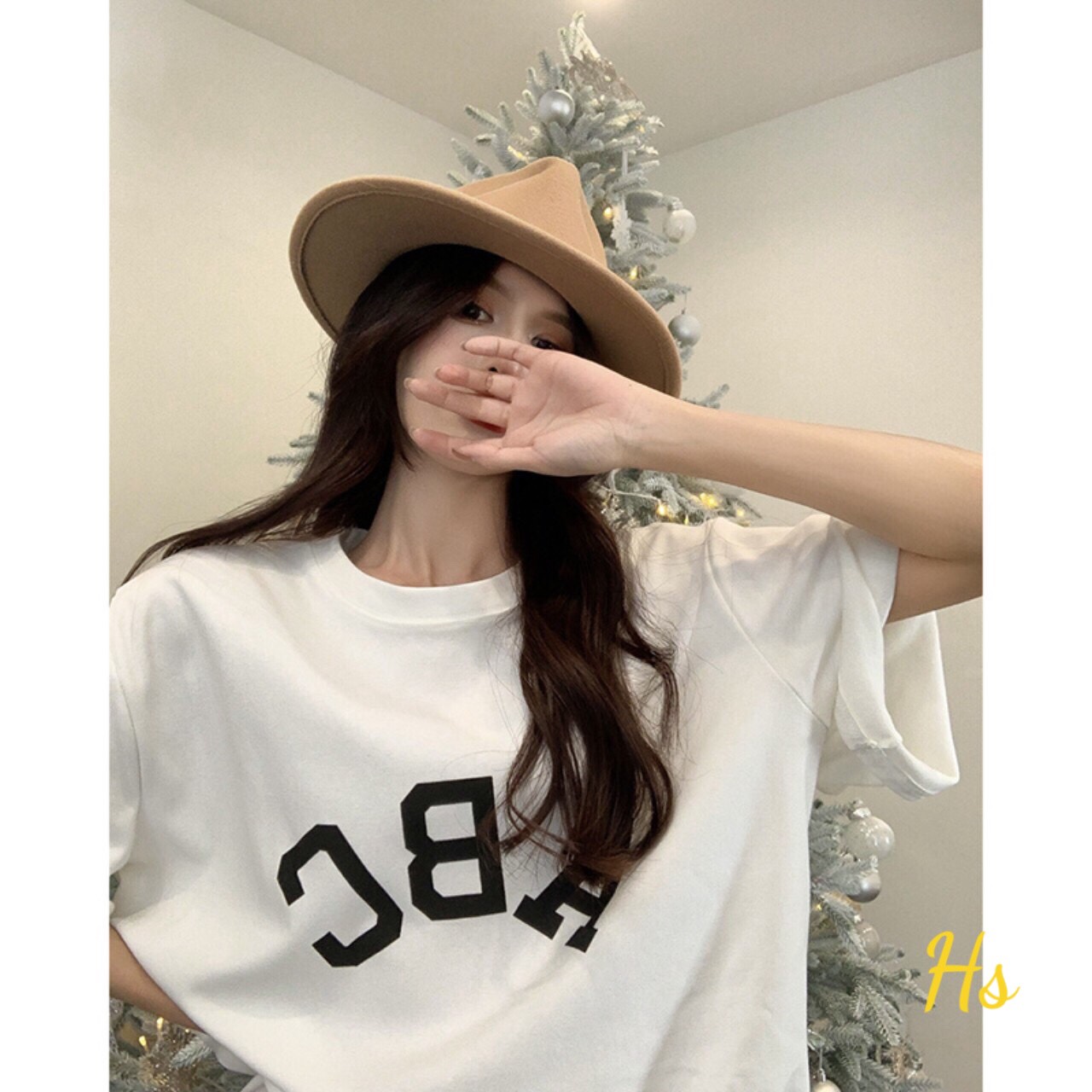 Áo Phông Unisex Nữ ABC Dáng Suông G0139