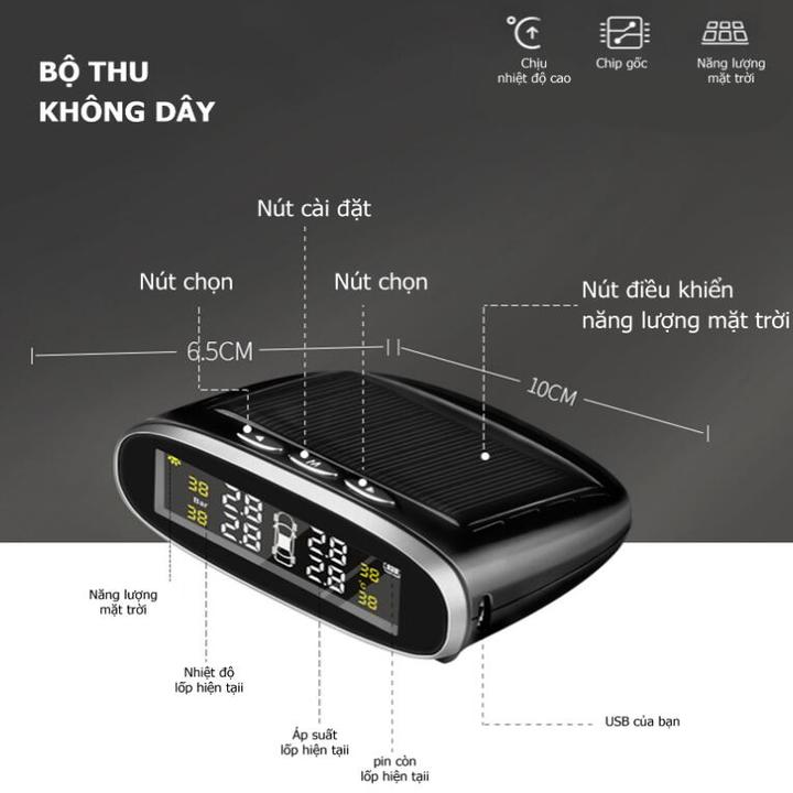 Cảm biến áp suất lốp van ngoài cho ô tô, xe hơi TS03X
