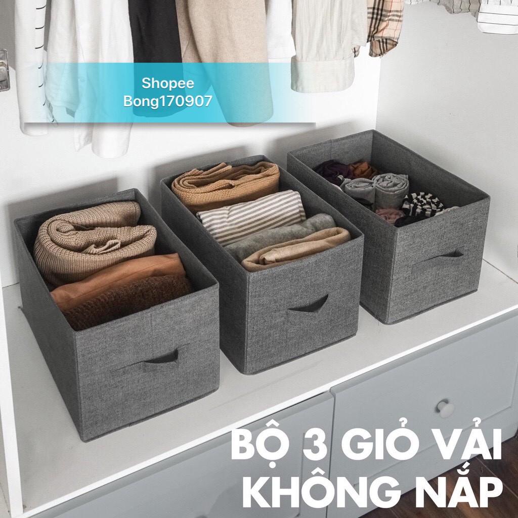 Sét 3 giỏ đựng quần áo Việt Nam phong cách Nhật size max