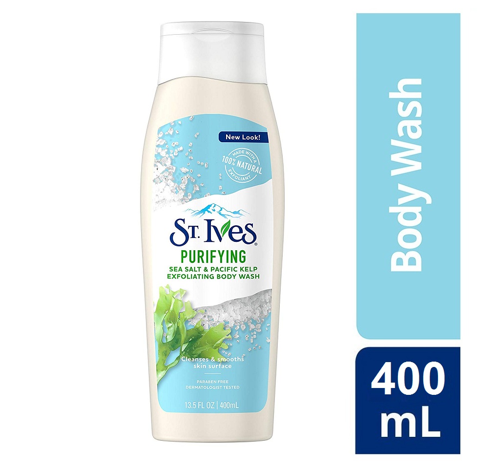 Sữa Tắm Tẩy tế Bào Chết St. Ives Muối Biển Purifying Sea Salt Exfoliating Body Wash 400ml