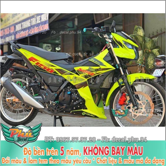 Tem rời Satria Vàng Chanh đen