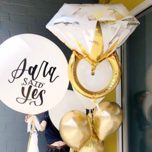 Bong bóng hình nhẫn - Ring shape balloon hpni50