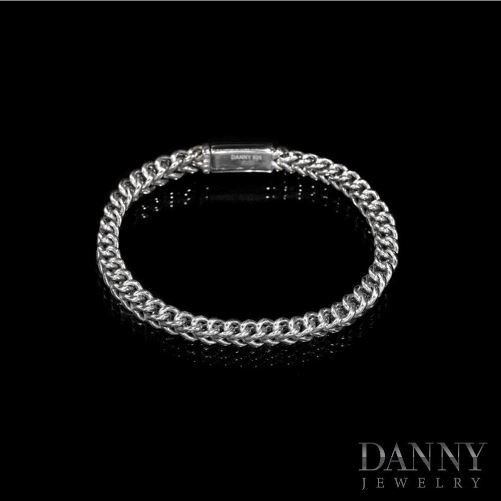 Lắc Tay Nam Bạc Thổ Nhĩ Kỳ Danny Jewelry Xi Rhodium Cao Cấp Không Đen II2T0021