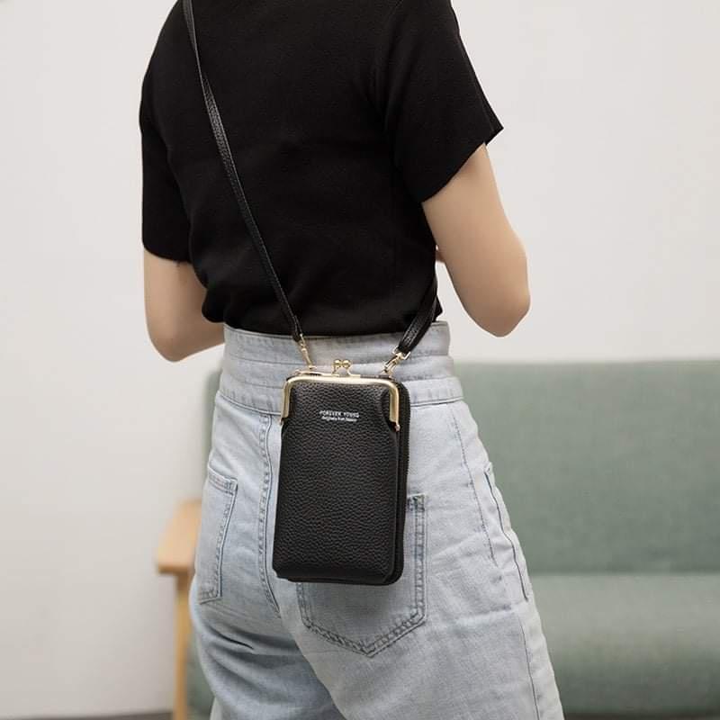 Túi xách nữ đeo chéo đựng điện thoại dáng đứng thời trang cao cấp nhiều ngăn giá rẻ TDC01