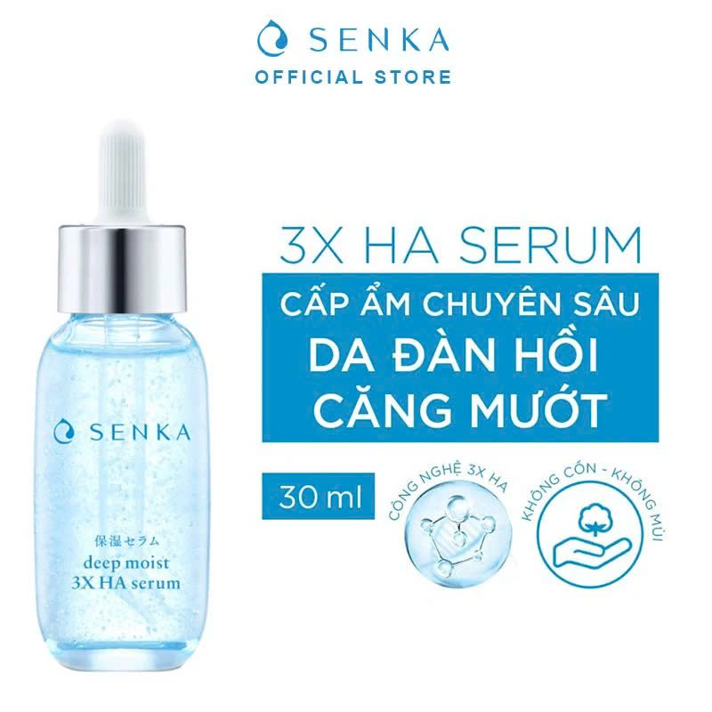 Serum Senka Dưỡng Ẩm Chuyên Sâu Và Ngừa Lão Hóa Deep Moist 3X HA Serum 30ml