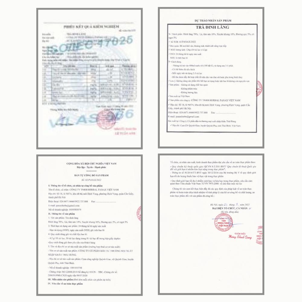 Combo Trà Đinh Lăng + Trà Cà Gai Leo Thái An - Trà Túi Lọc Thảo Mộc Hỗ Trợ Sức Khỏe - Thái An Herbs Natural