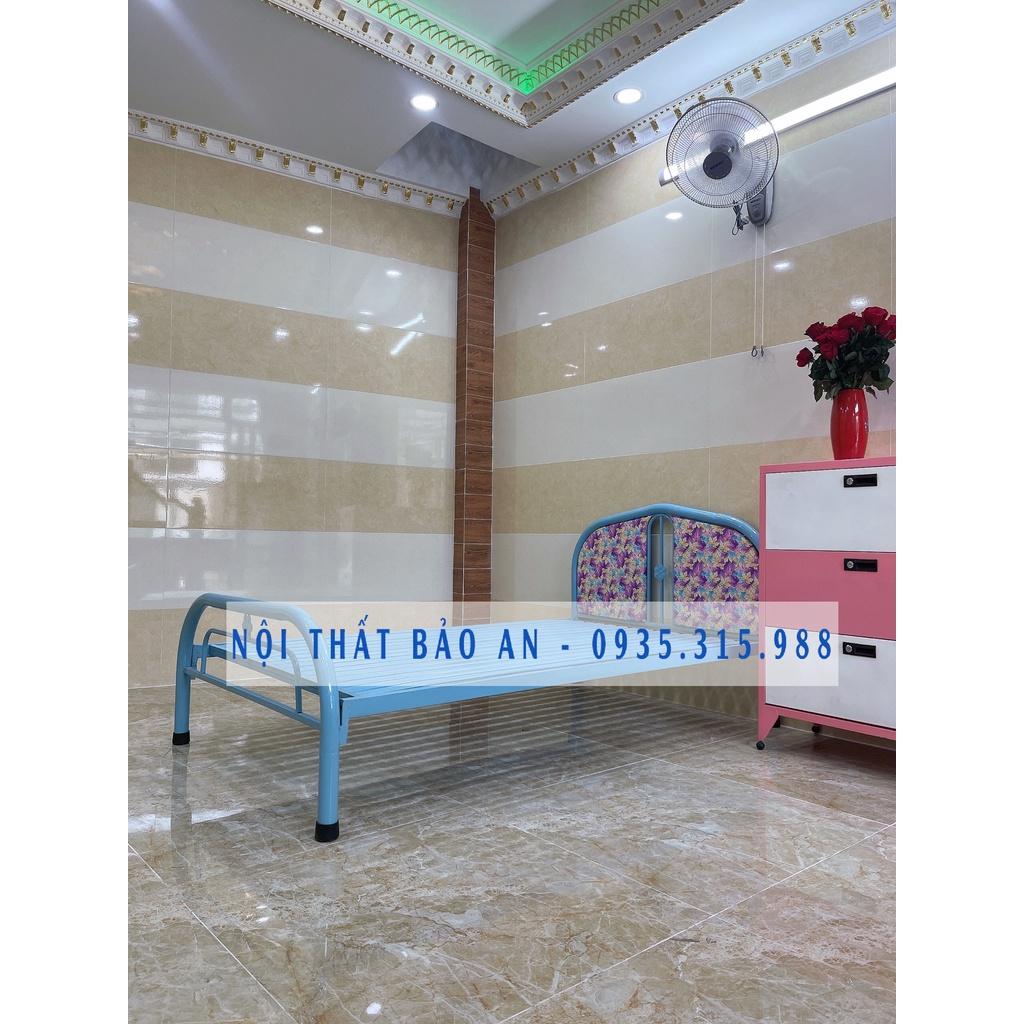 Giường sắt đơn giản giá rẻ nhiều kích thước từ 0,8 đến 1m8 mẫu 12 - Bảo An