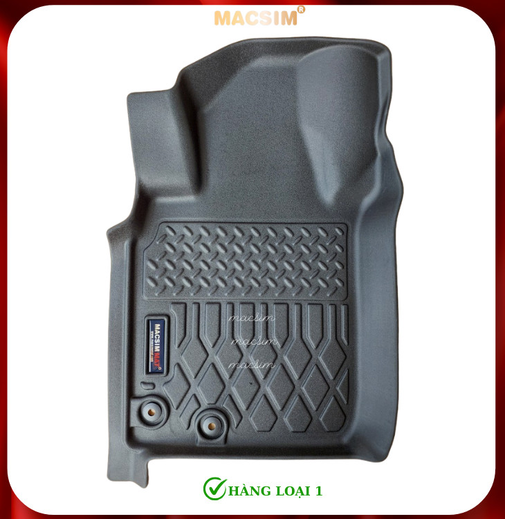 Thảm lót sàn xe ô tô Nissan Navara NP-300/EL 2015+(sd) Nhãn hiệu Macsim chất liệu nhựa TPE cao cấp màu đen