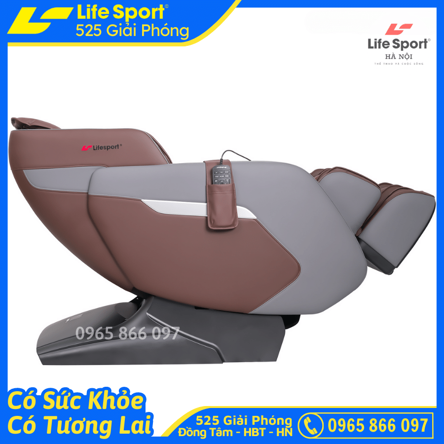 [SALE 60%] Ghế Massage Toàn Thân LifeSport LS-399 Trị Liệu Toàn Thân Công Nghệ Mát Xa Nhiệt Hồng Ngoại Tân Tiến Giúp Thư Giãn, Giảm Stress Tại Nhà, Đạt Chuẩn ISO Quốc Tế. 20 Chế Độ Massa Tự Động &amp; Chuyên Sâu, Chức Năng Dò Tìm Huyệt Đạo