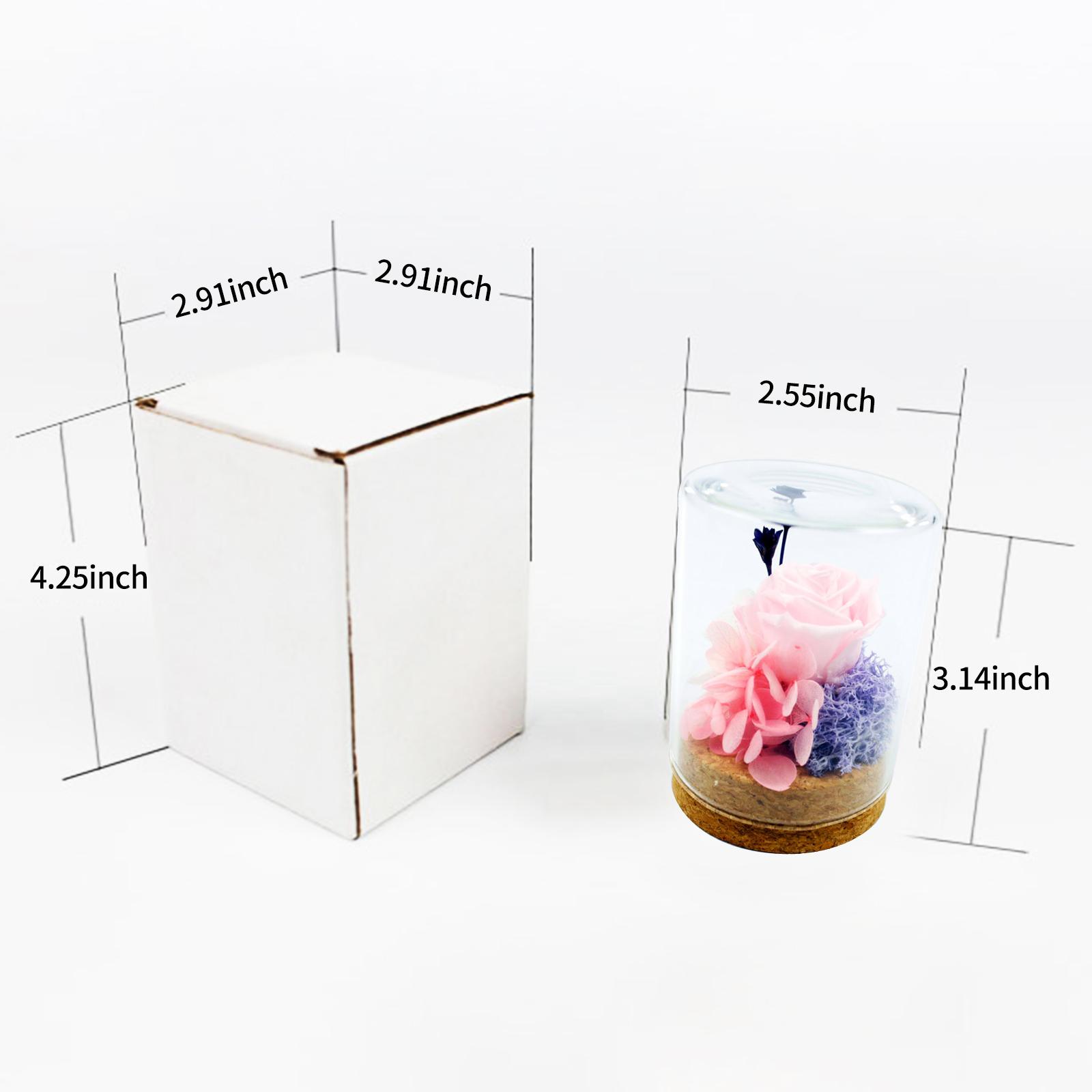 Hoa hồng thật vĩnh cửu được bảo quản trong lọ thủy tinh tỏa hương có thể làm quà tặng các dịp Ngày của mẹ, Valentine