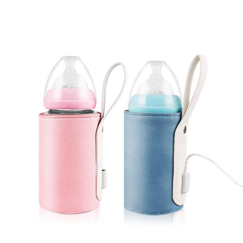 Di Động Sữa Bình Cho Bé Sạc USB Làm Nóng Túi Giữ Nhiệt Giữ Sữa Hoặc Nước Ấm Mới Trang Sức Giọt