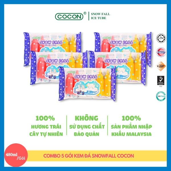 Hình ảnh Combo 5 Gói Kem Đá Cocon Snowfall