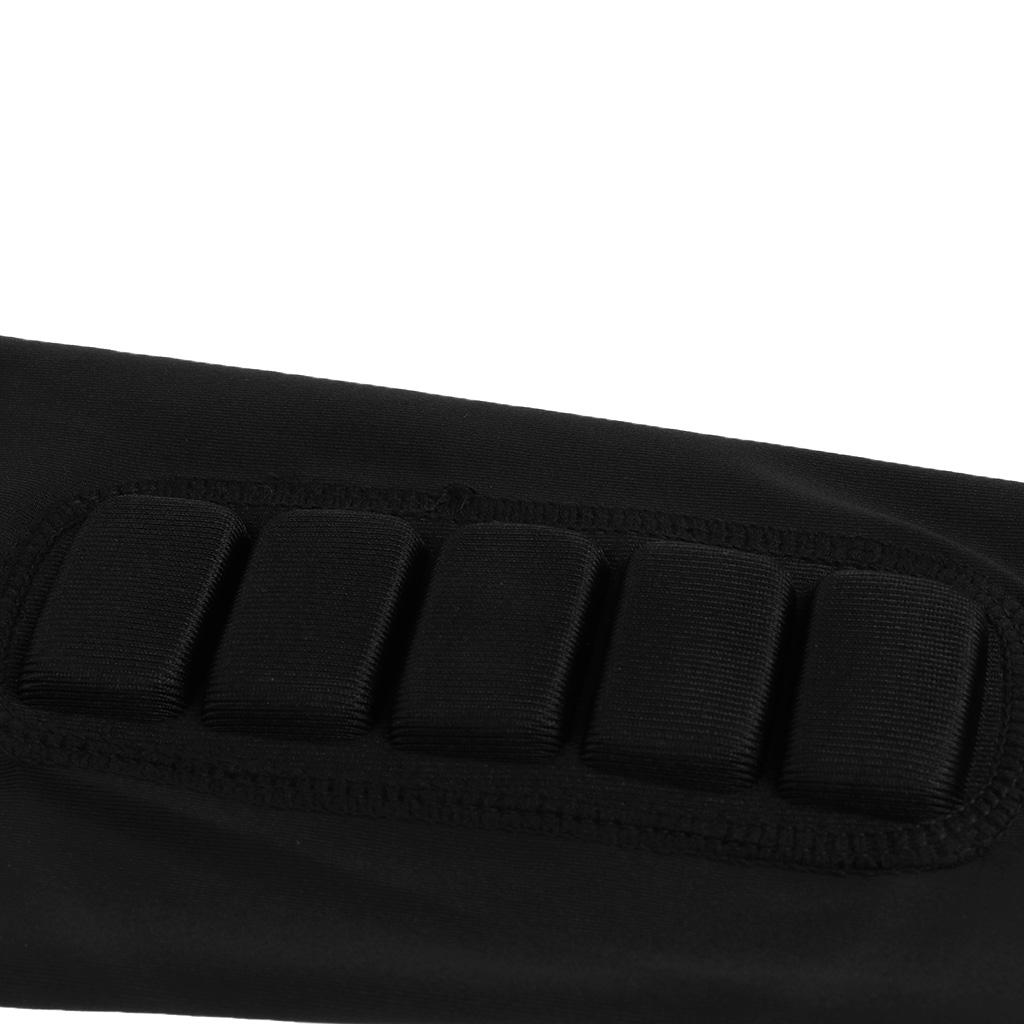 Basketball Football Honneycomb Pad Elbow Support Brace Compression Sleeve Arm Protector Blue/Black