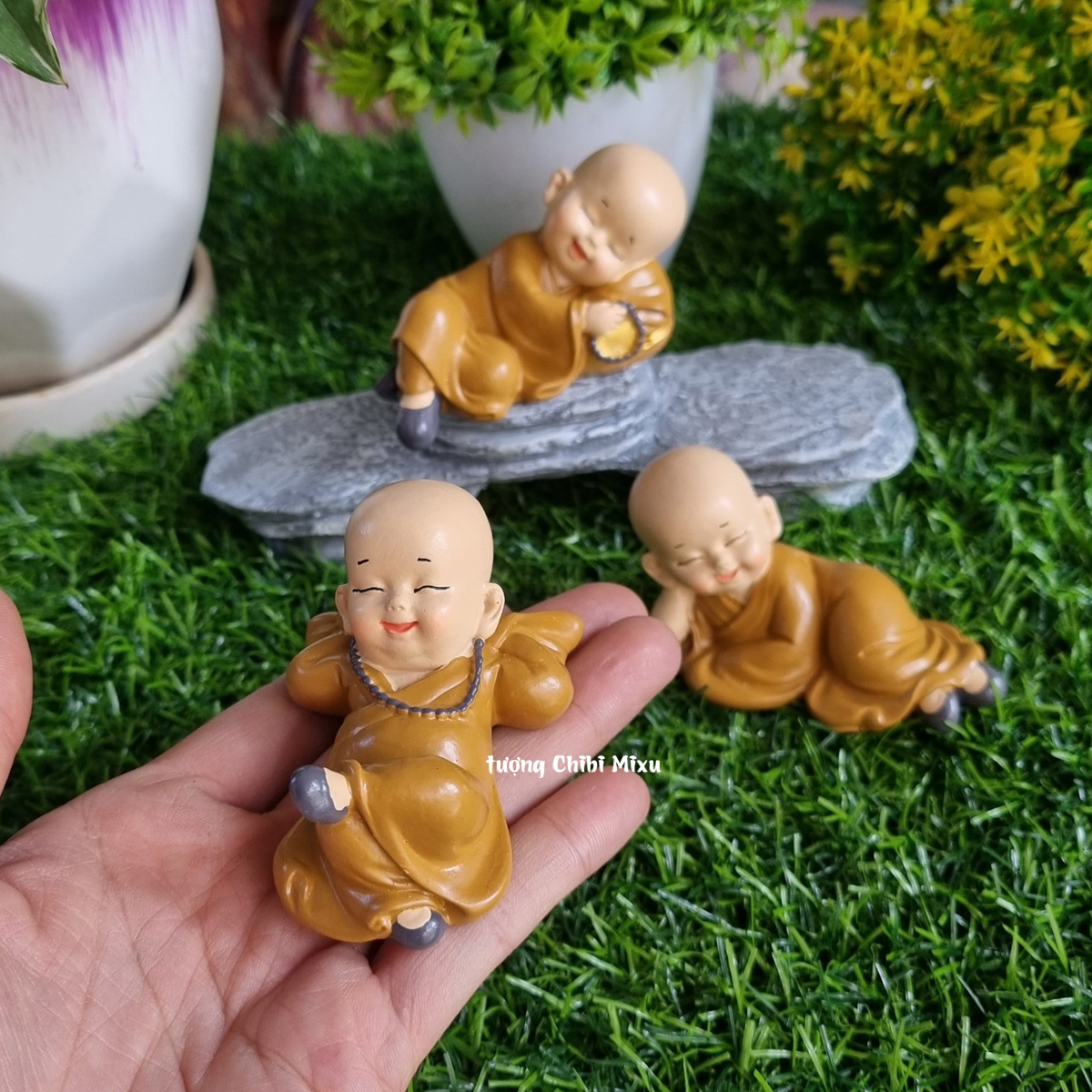 Bộ 03 chú áo nâu mẫu nằm size nhí siêu dễ thương