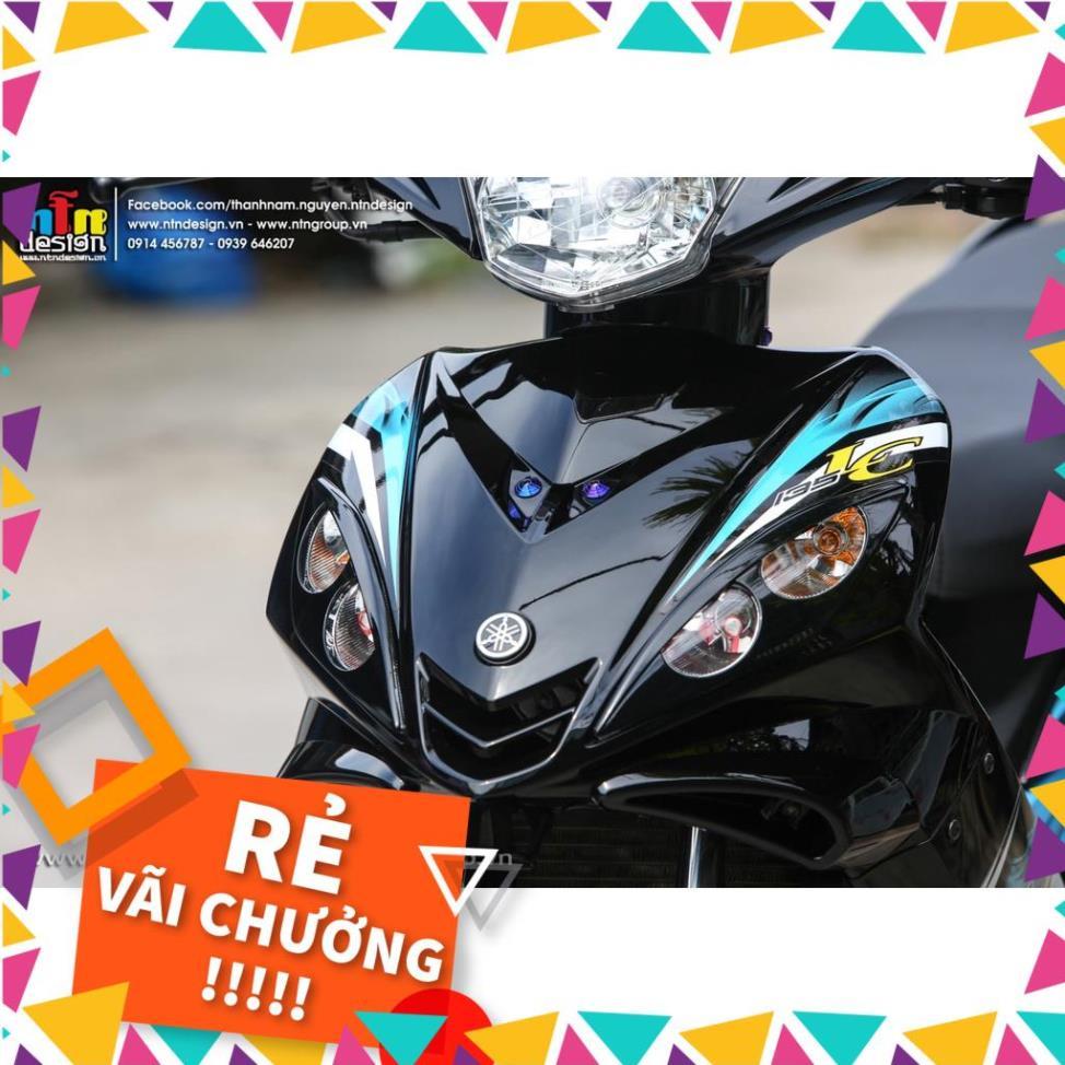 Tem Rời Exciter 2009 Mẫu Đen Xanh Ngọc Chữ LC