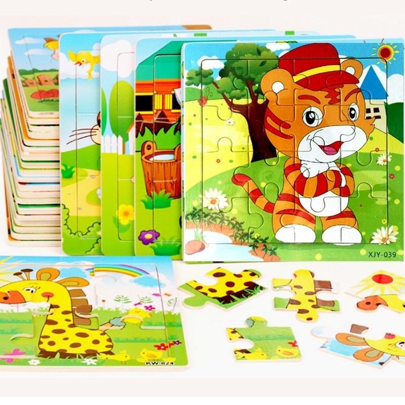 Tranh Ghép 2D Thông Minh Bằng Gỗ An Toàn Cho Bé