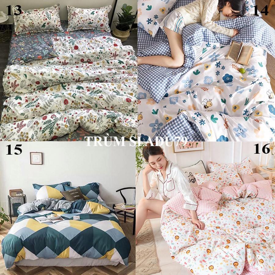 SET GA GỐI COTON KOREA NHẬP KHẨU, DRAP GIƯỜNG ĐẸP