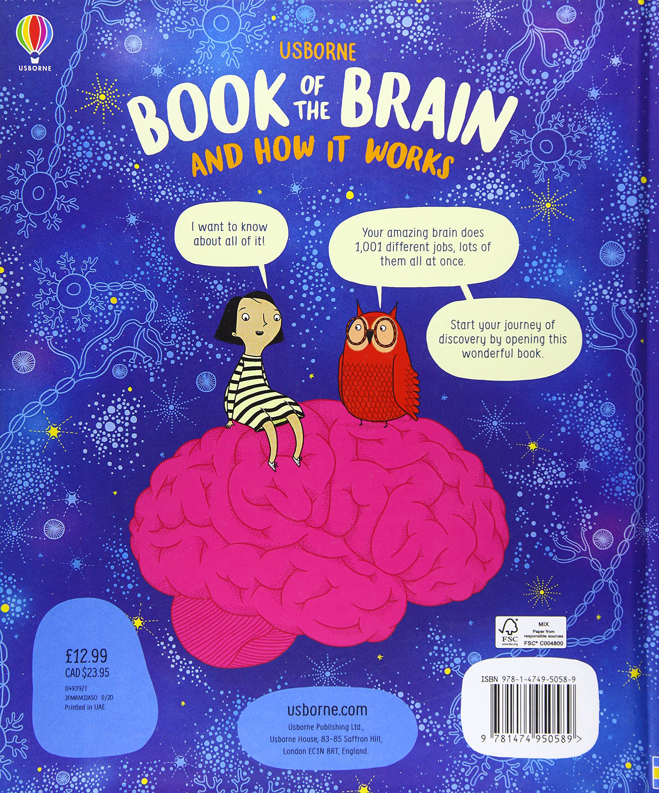 Sách - Anh: Usborne Book Of The Brain And How It Works