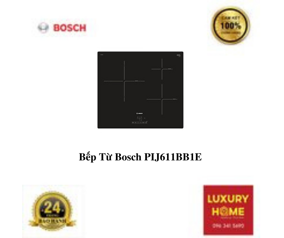 Bếp Từ Bosch PIJ611BB1E - Hàng Chính Hãng