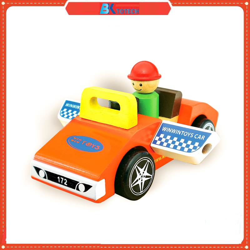 Đồ chơi mô hình xe cho bé, Xe Thể Thao - Đồ chơi gỗ Winwintoys