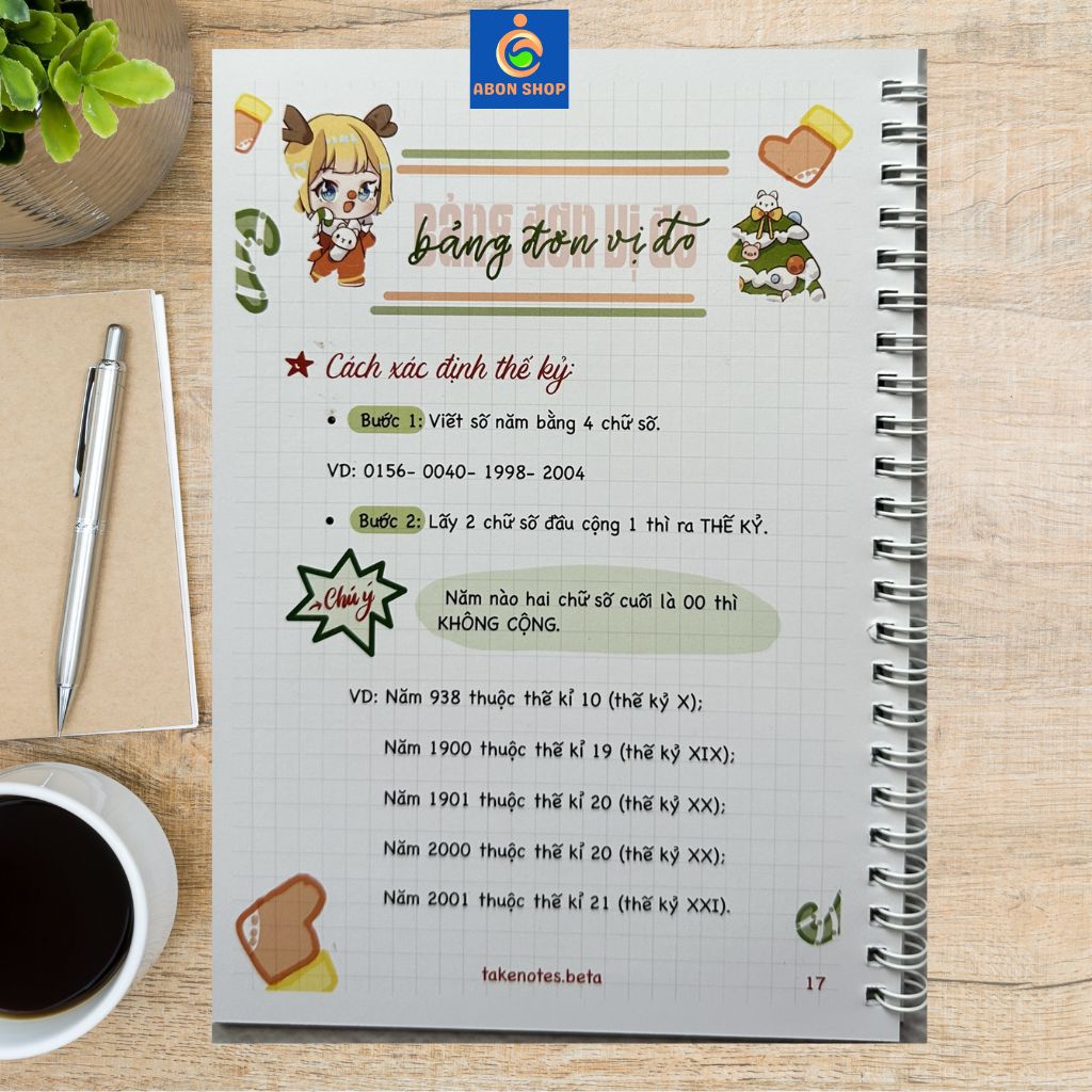 Sổ tay Takenote Toán Văn Anh Tổng Hợp Kiến Thức Cho Học Sinh Lớp 4 Và Lớp 5 )