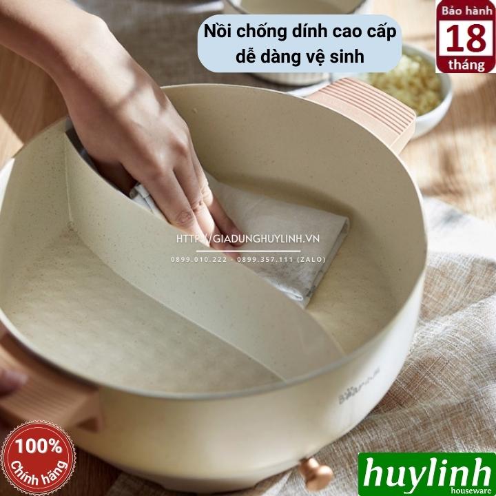 Nồi lẩu điện đôi uyên ương Bear DHG-C50K1 - Dung tích 5 lít - Hàng Chính hãng