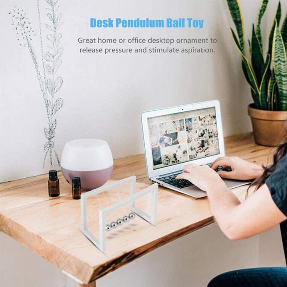 Bóng cân bằng nôi Newton cổ điển Con lắc bóng cân bằng acrylic kim loại