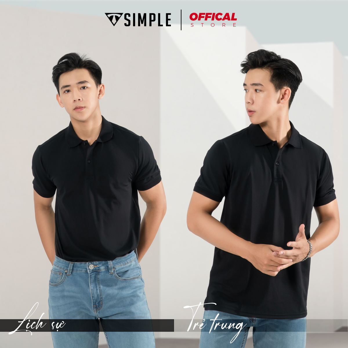 Áo Polo Nam cổ bẻ TSIMPLE thun có cổ tay lỡ vải cá sấu cotton phong cách trẻ trung, chuẩn form, nhiều màu