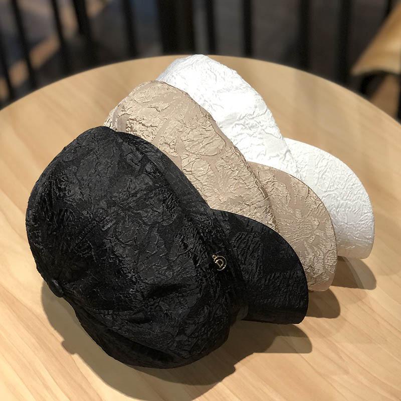 Mùa Đông Nón Dành Cho Nữ Và Các Bạn Gái Thời Trang Newsboy Mũ Lưỡi Trai Cổ Ren Mũ Nồi Hình Bát Giác Mũ Chắc Chắn Họa Sĩ Mũ Bonnet