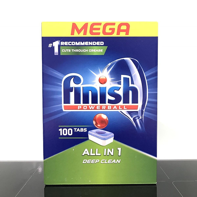 Viên rửa bát Finish All in one 120 viên made in EU, viên finish all in 1 hộp 120 tabs với 6 chức năng trong 1 viên,  viên rửa chén finish 90 viên - viên finish 110 viên - viên finish 100 viên, vienruabat 120V