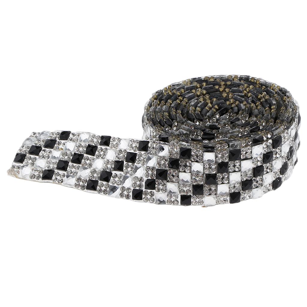 1 Mét Rhinestone Ribbon Crystal May Trim Thủ Công Mỹ Nghệ 2cm