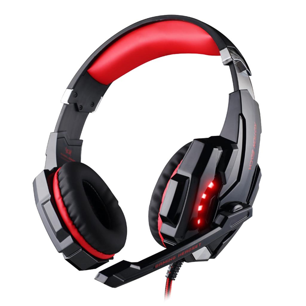 3.5mm Gaming Headset Headphones Mic For PC Laptop Desktop