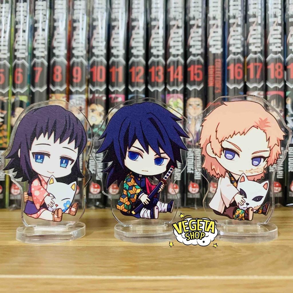 Mô Hình Tượng Standee Acrylic Mica 2 mặt - Set 9 Kimetsu no Yaiba - Tanjiro Nezuko Zenitsu Inosuke Giyu Rengoku Shinobu