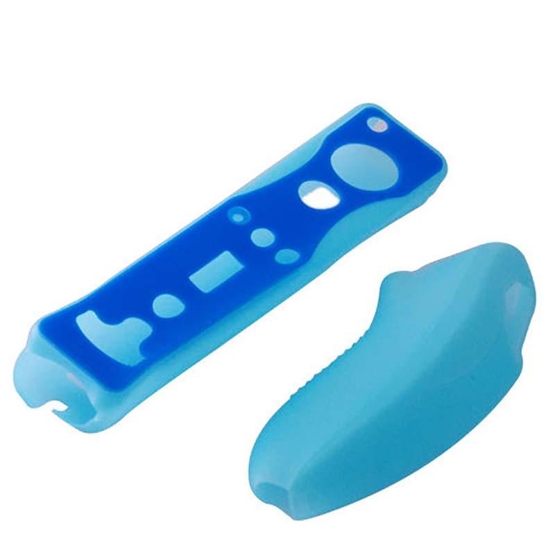 Vỏ bọc silicon mềm OSTENT cho Nintendo Wii Remote Bộ điều khiển tay trái bên phải Tay bảo vệ Da silicon Màu vỏ: Xanh dương