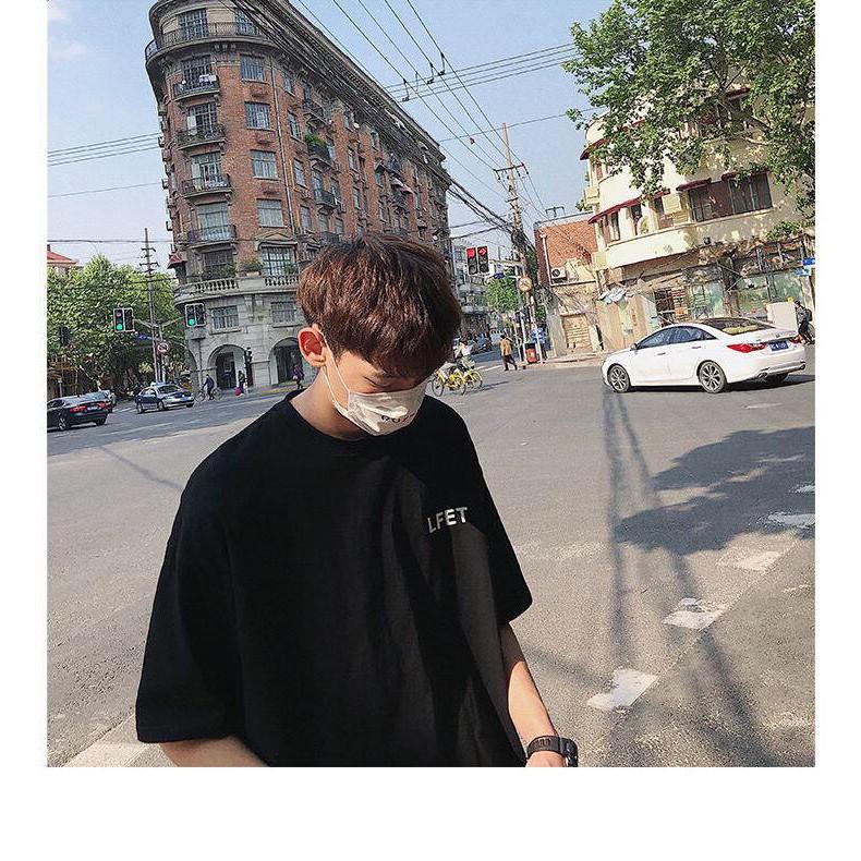 Áo Thun Stee Unisex Nam Nữ LFET màu đen The Ngầu Style