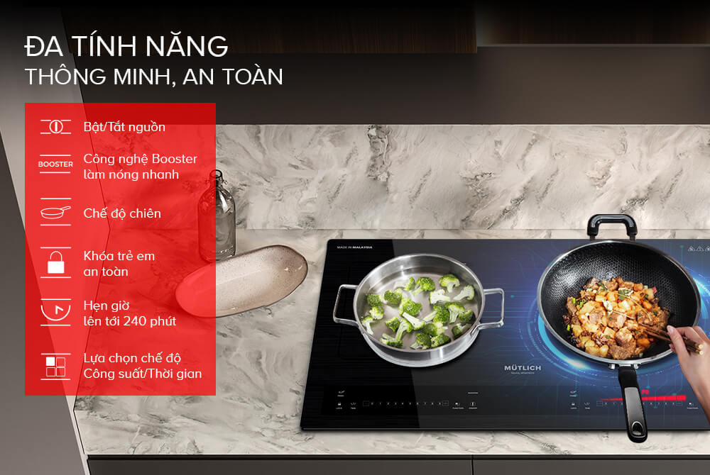Bếp Từ Đôi MUTLICH MIM0609 - Hàng Chính Hãng