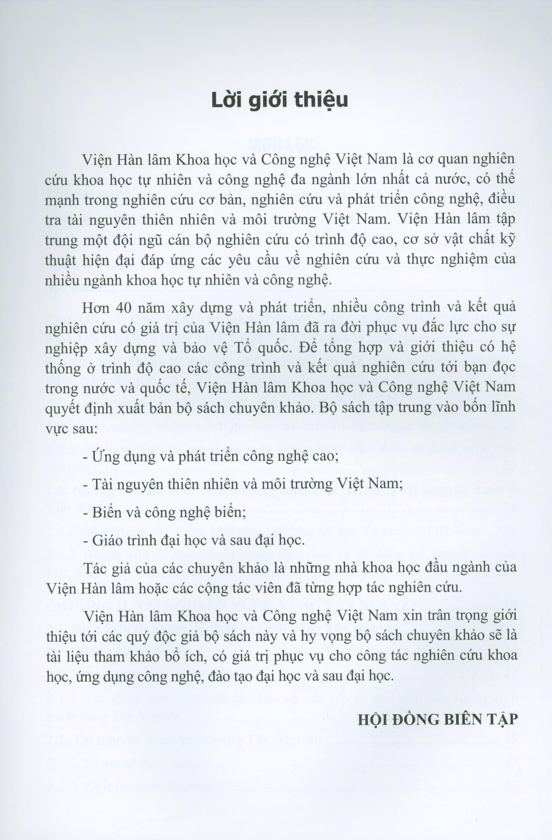 Thực Trạng Và Giải Pháp Giải Quyết Các Mâu Thuẫn Lợi Ích Trong Khai Thác Sử Dụng Tài Nguyên Nước Phục Vụ Phát Triển Kinh Tế - Xã Hội Vùng Tây Nguyên