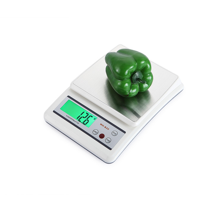 Cân điện tử nhà bếp để bàn tải trọng tối đa 10kg/1g màn hình LCD to, rõ ràng B20L