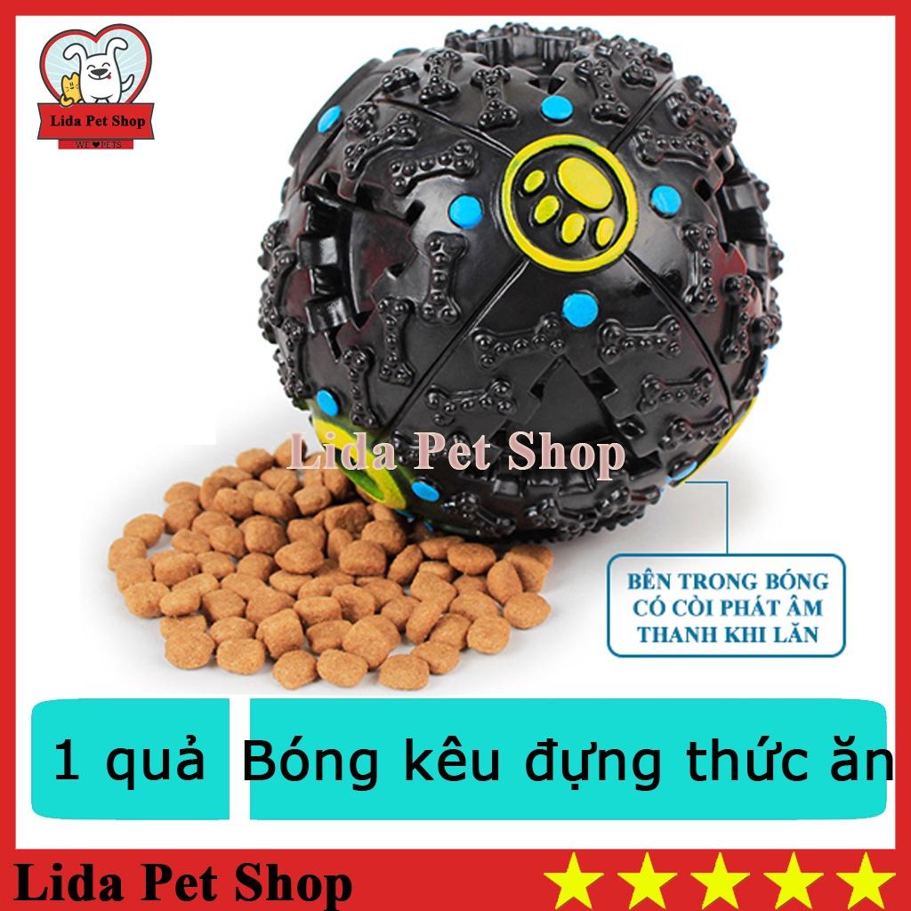 Đồ Chơi Cho Chó Mèo Quả bóng cao su in hình dấu chân phát ra tiếng kêu