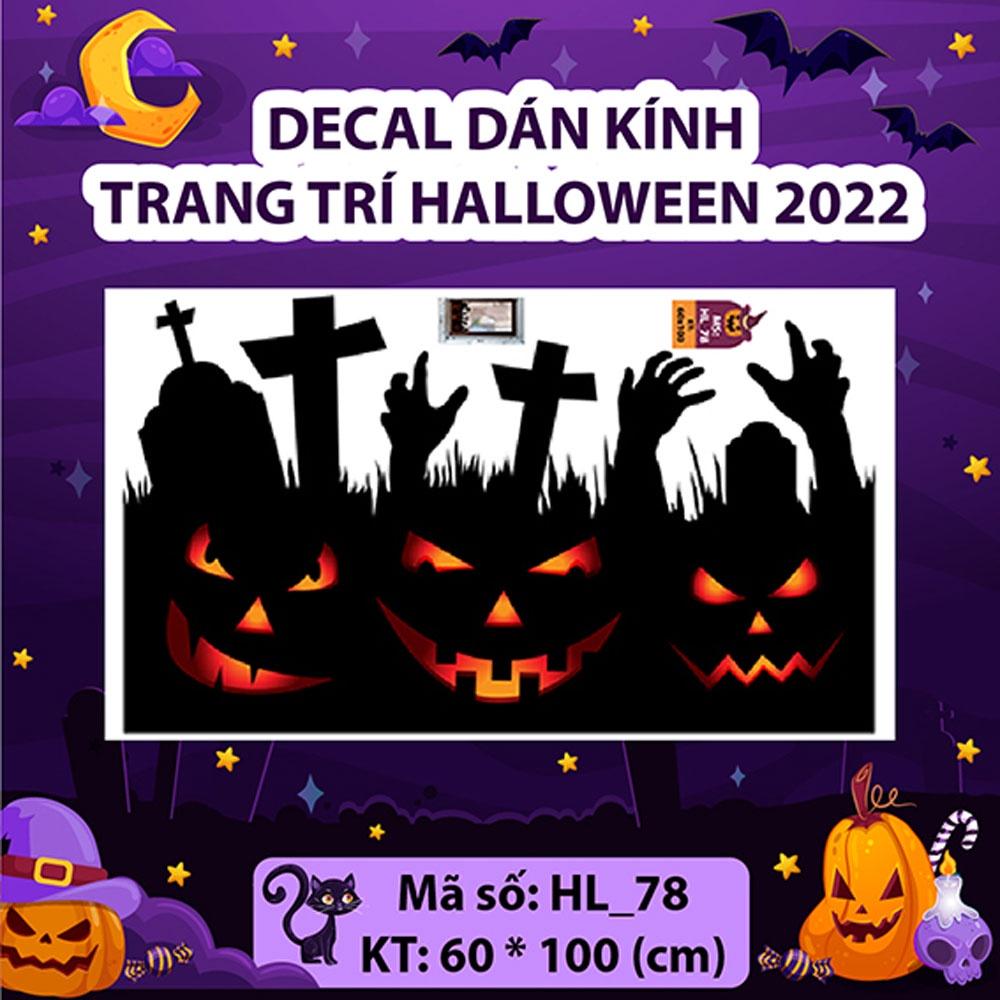 DECAL TRANG TRÍ HALLOWEEN 2022 COMBO