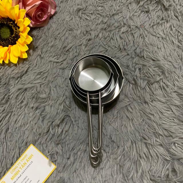 Muỗng đong bằng inox bộ lớn