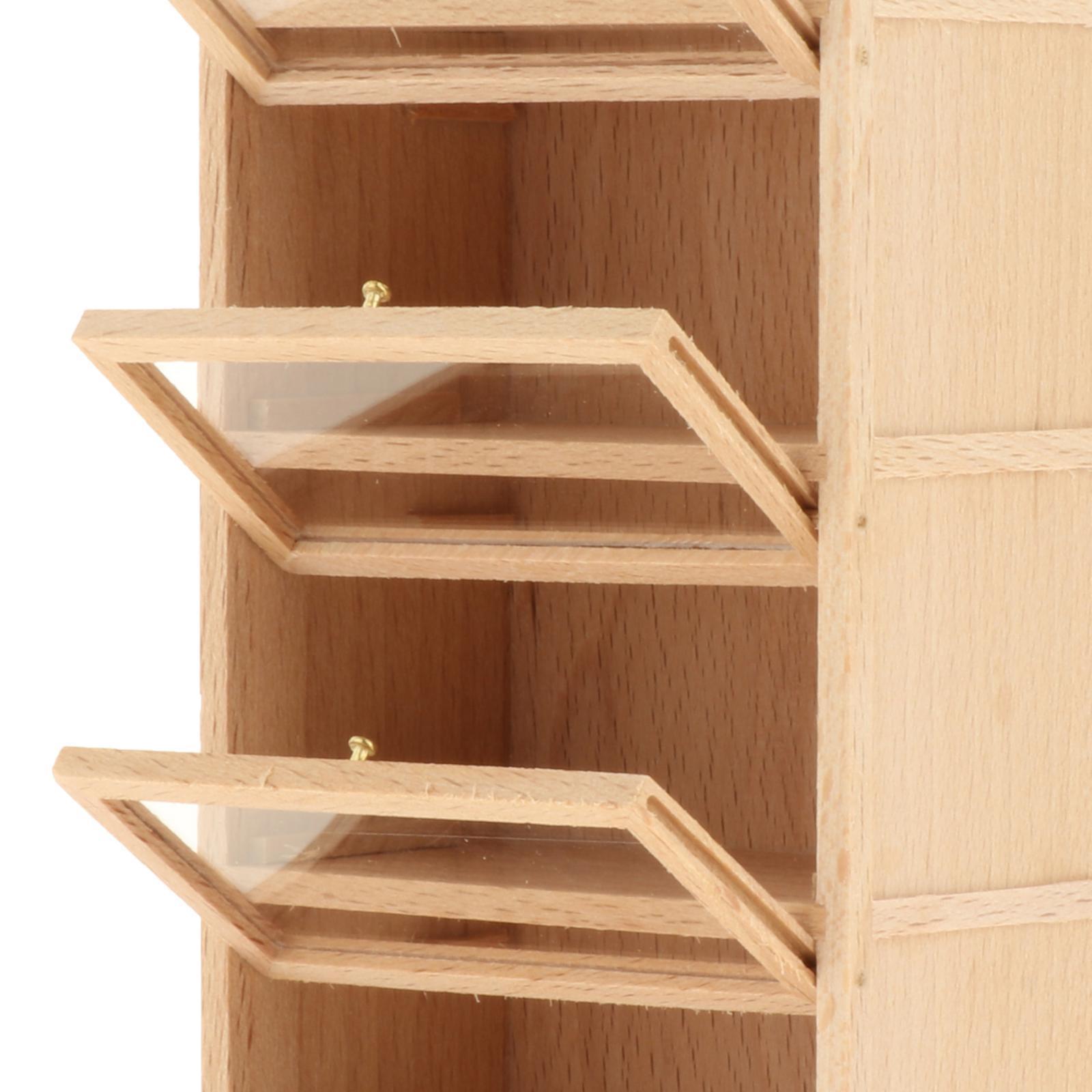 1:12 Dollhouse Furniture White Cabinet Room Bedroom Shelf